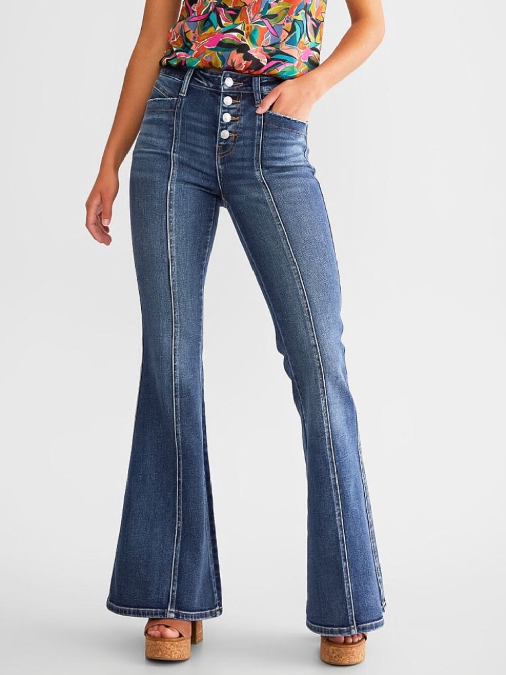The Buckle : Flying Monkey High Rise Super Flare Stretch Jean Size 23 /32